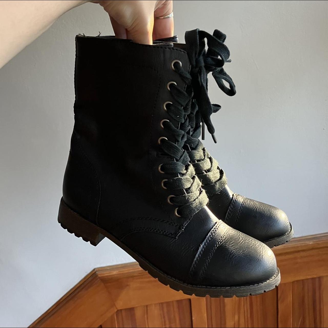 rampage black combat boots