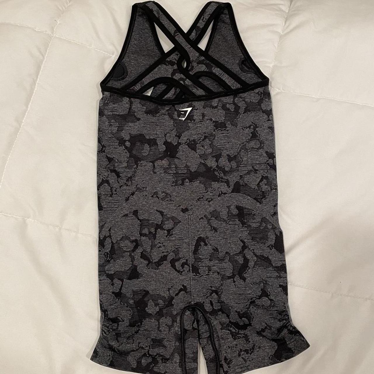 GYMSHARK Black One Piece Playsuit Super Cute And   Depop