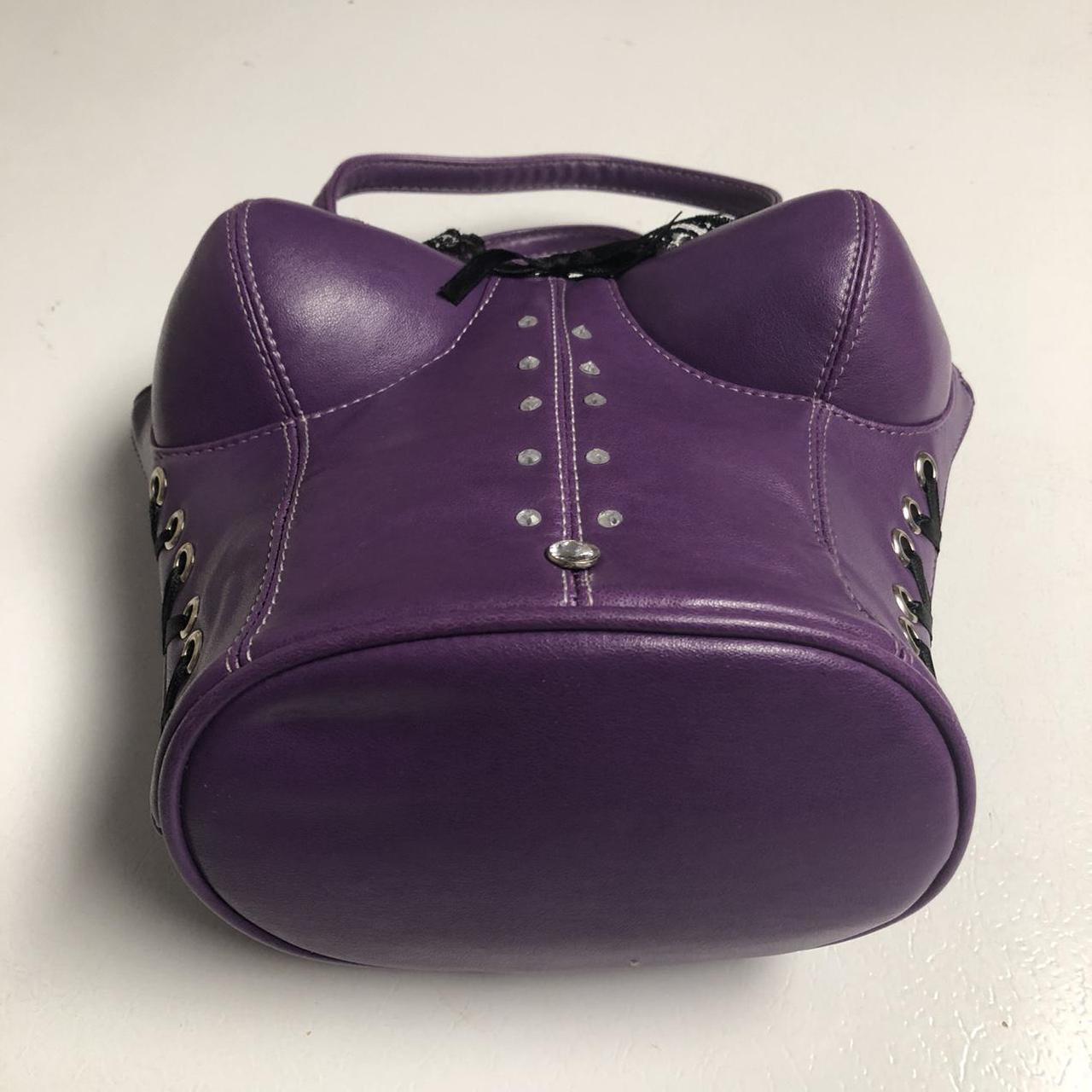 Hot Topic Women's Black and Purple Bag (3)