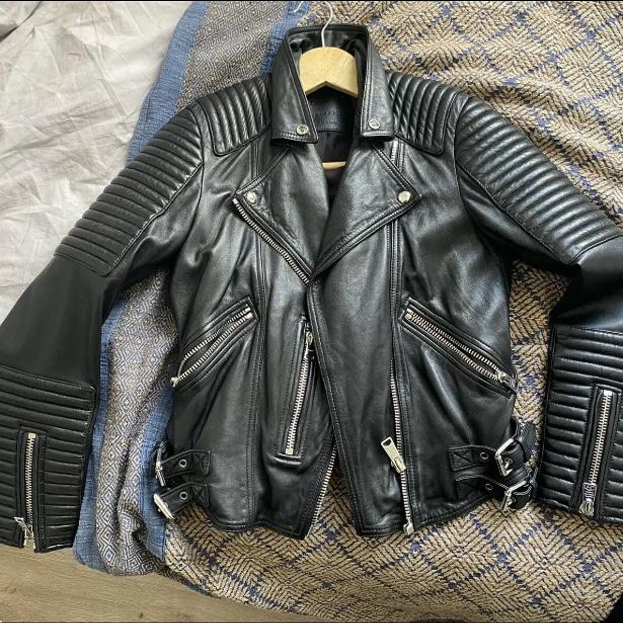 all saints monza leather jacket