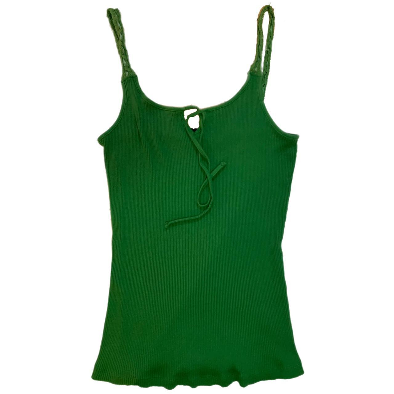 Urban Outfitters Women's Green Vest Depop