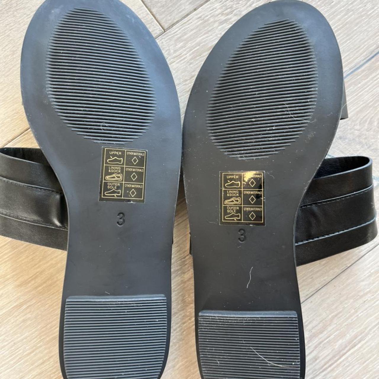 River Island Women's Black and Gold Sandals (3)