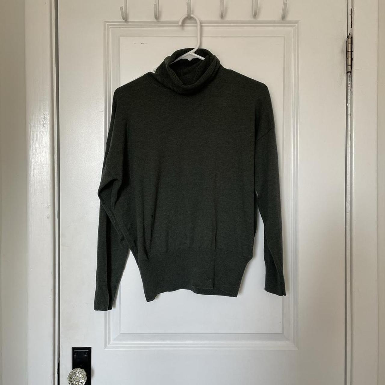 Madewell dark green knit turtleneck. Only worn once.... - Depop