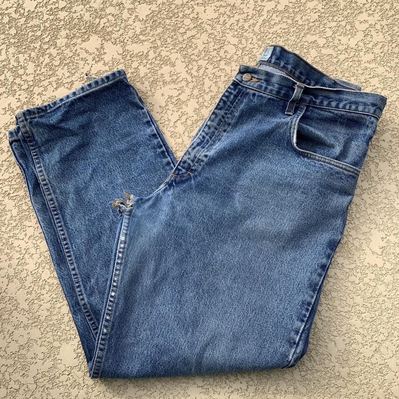 mens tyndale classic blue jeans size 40/32 these... - Depop