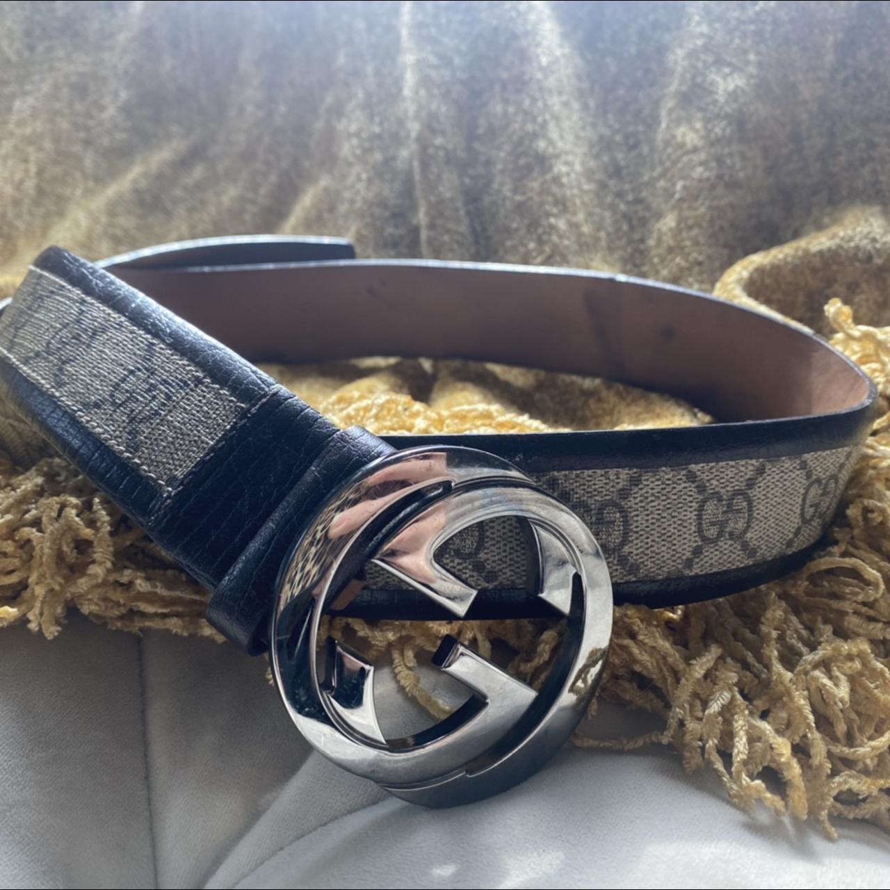 Lightly worn Gucci belt Has some wear and tear on in... - Depop