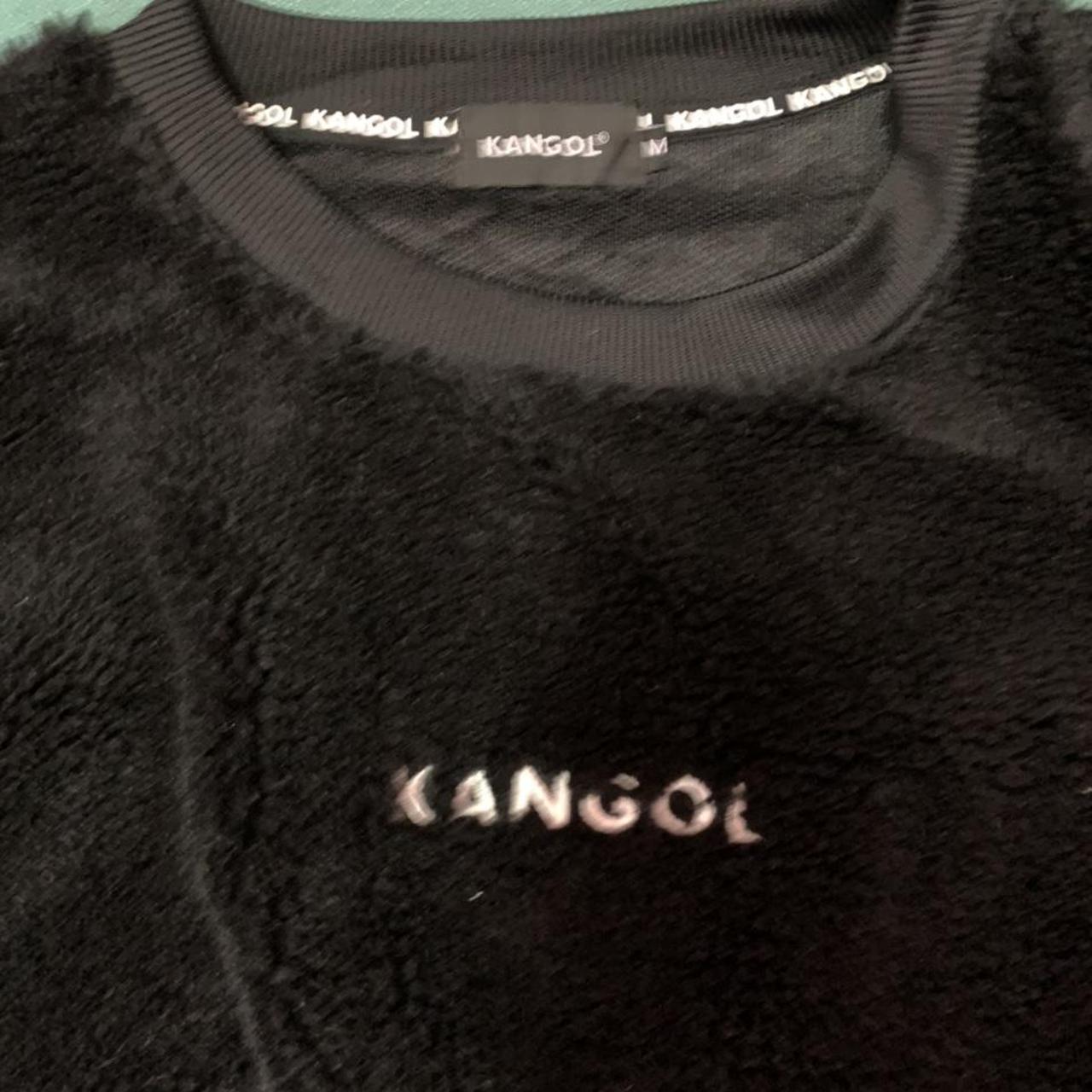 Sweatshirt Fleece KANGOL Big Logo size On tag... - Depop