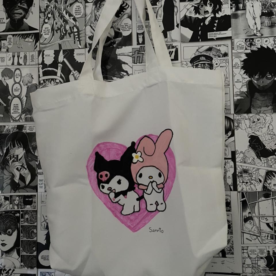 Sanrio Hello Kitty Canvas Bag Measures approximately - Depop