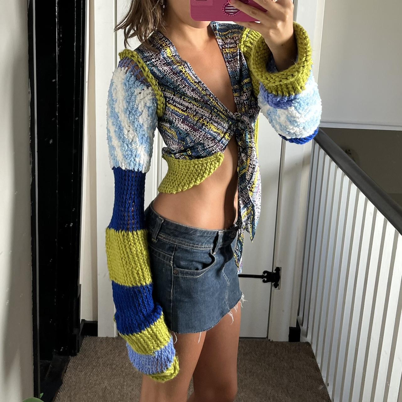 white tie up top long sleeve