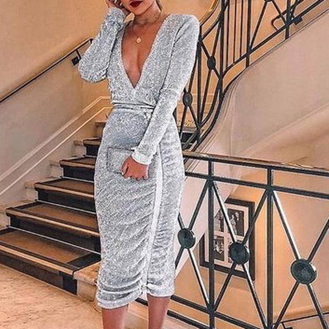 Lavish alice outlet silver dress