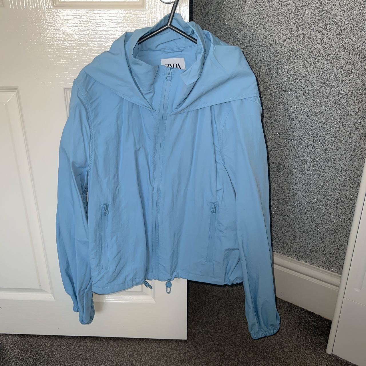 Light blue zara jacket Never been worn Size medium - Depop