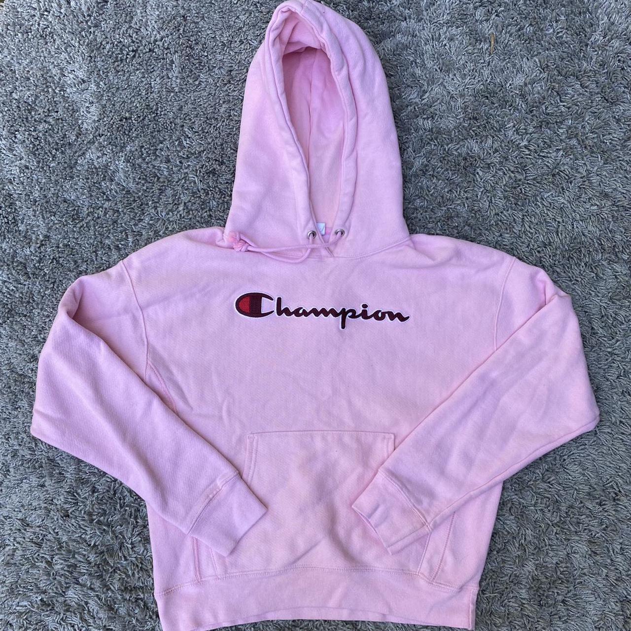 bubblegum pink champion hoodie