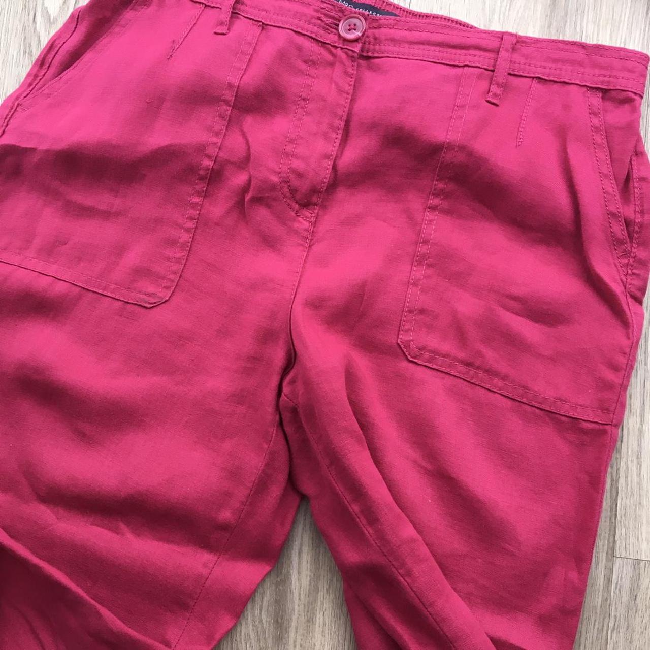 Women's Pink and Red Trousers | Depop