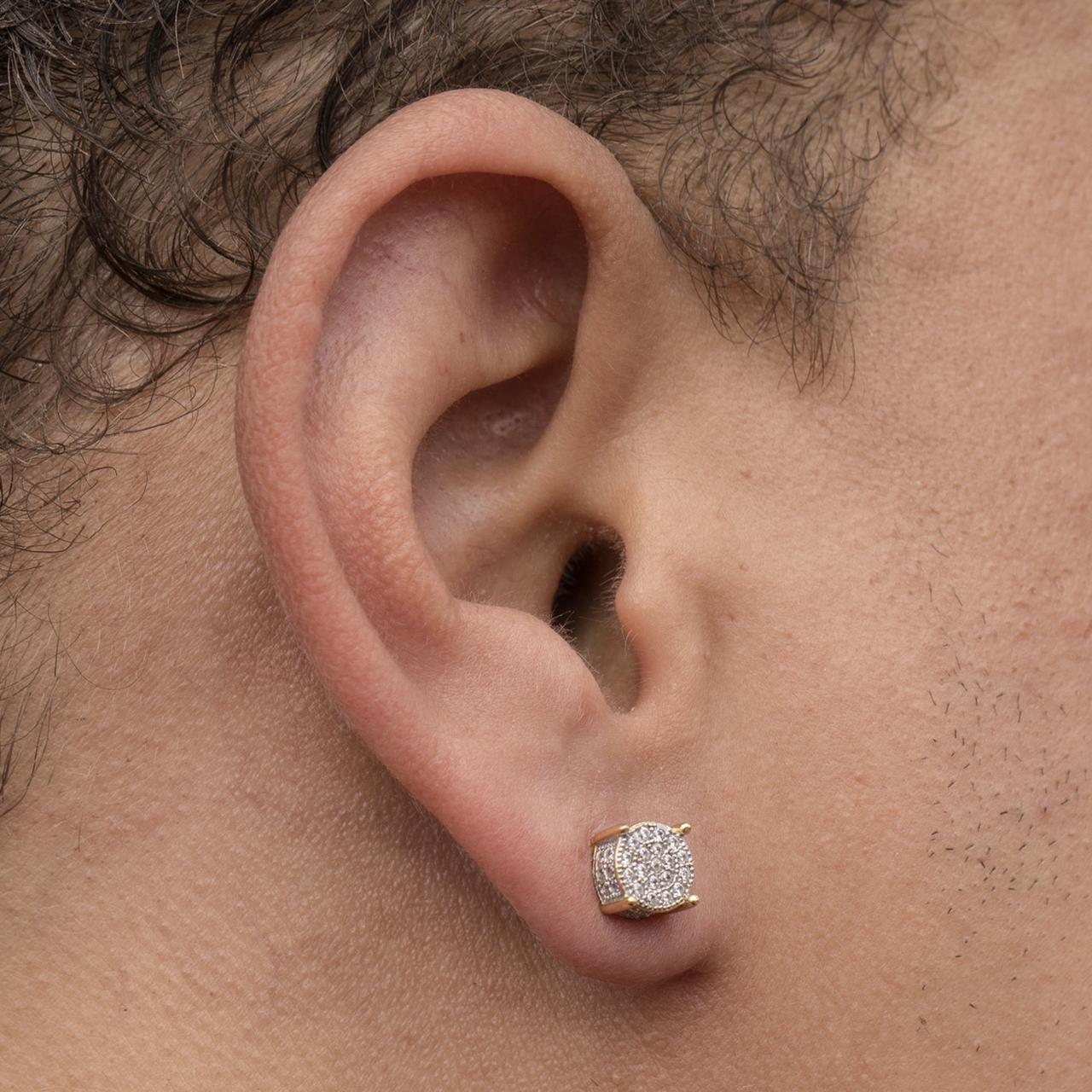 mens hip hop diamond earrings