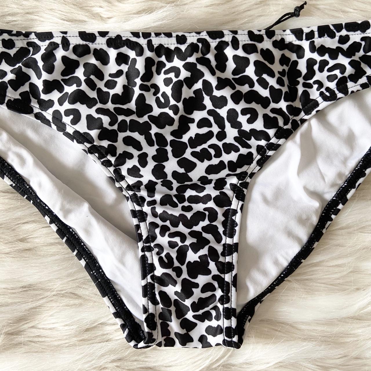 SEXY COW PRINT BIKINI BOTTOMS These Twiin Black Depop