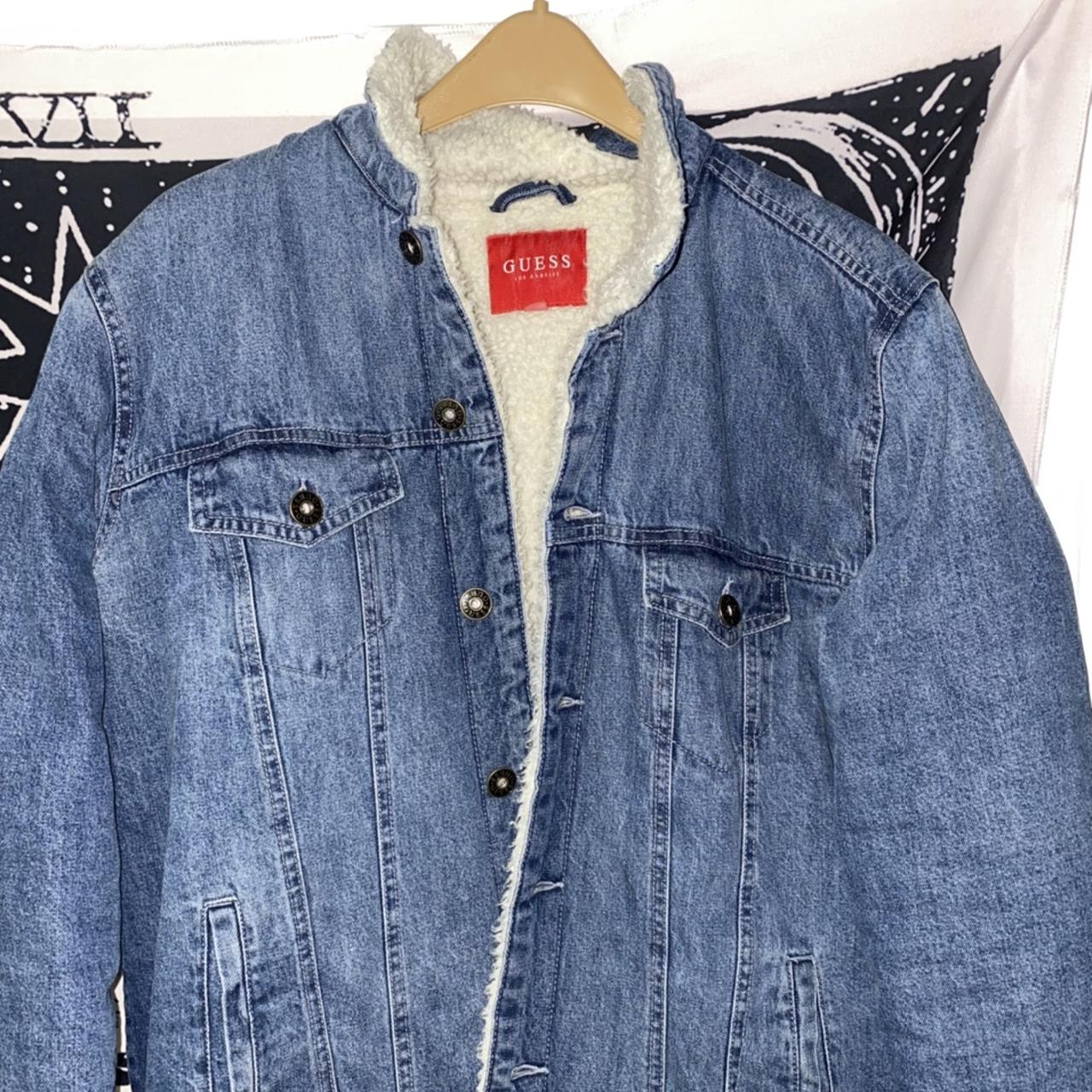 Guess sherpa denim store jacket