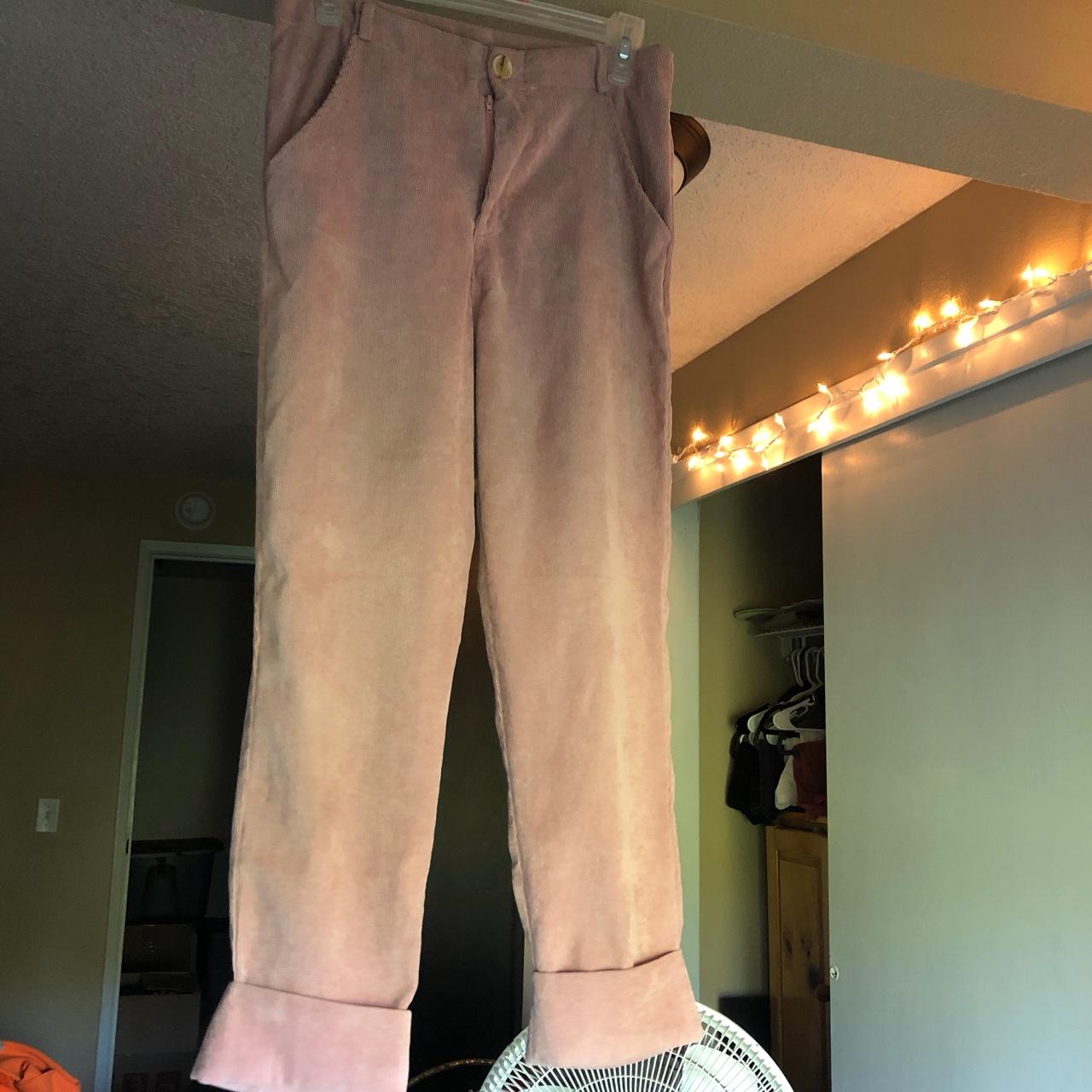 HighWaisted Blush Pink corduroy pants... Depop