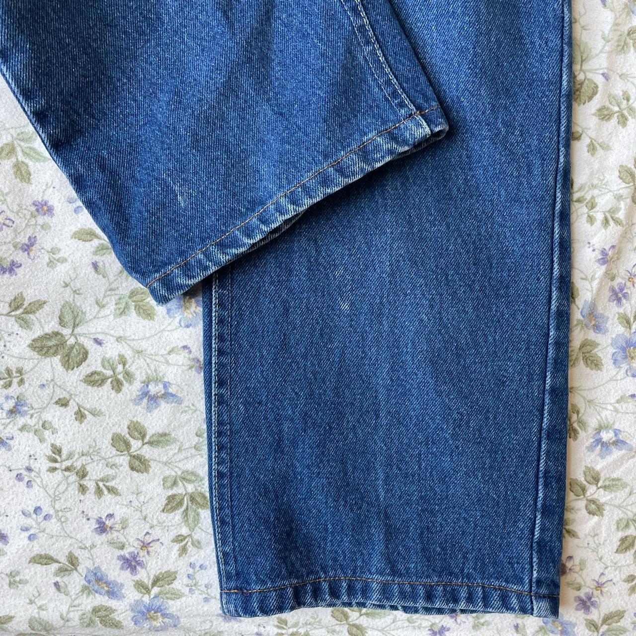 vintage straight leg jeans with high waist lee... Depop