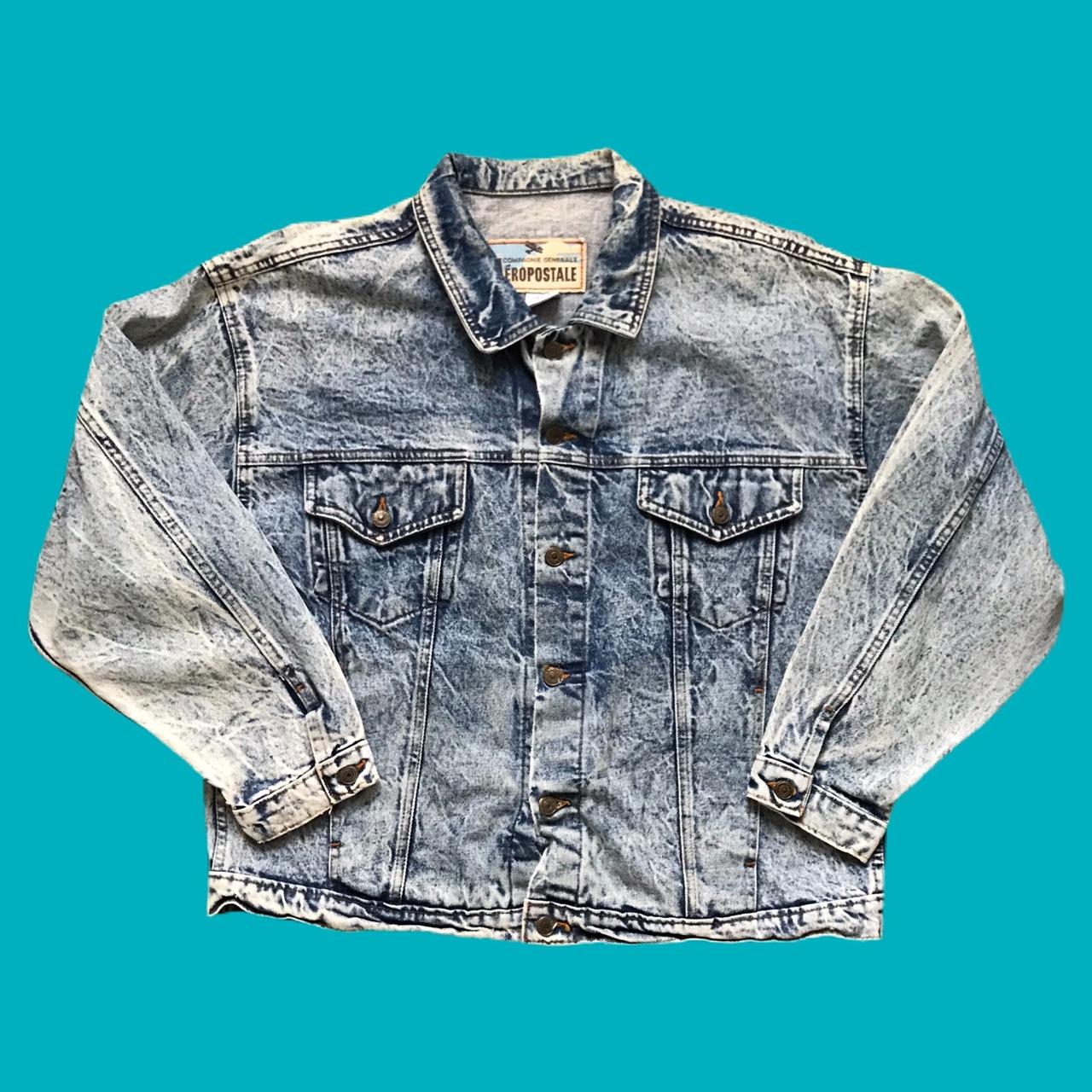 Vintage 80s Denim patch Jacket - M/L