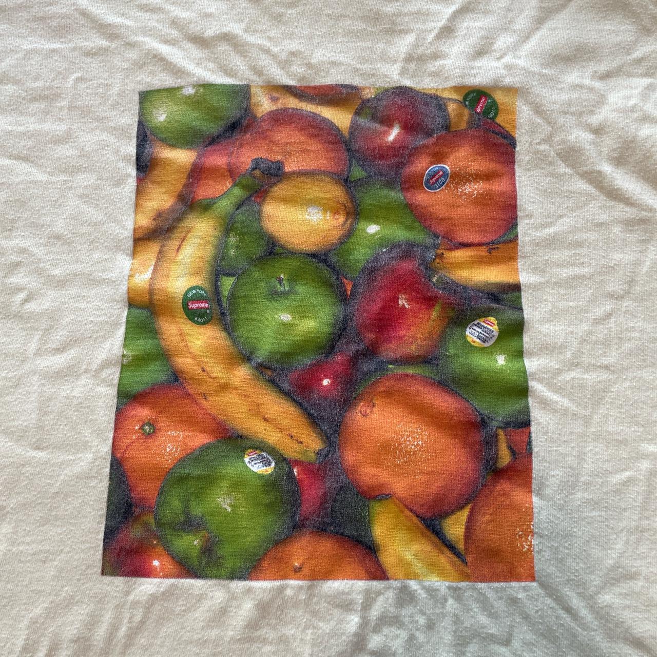 SUPREME fruit tee Light yellow color Unisex size... - Depop