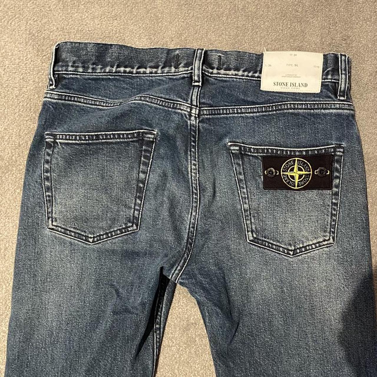 Item : Stone Island Jeans Colour : Dark Blue... - Depop