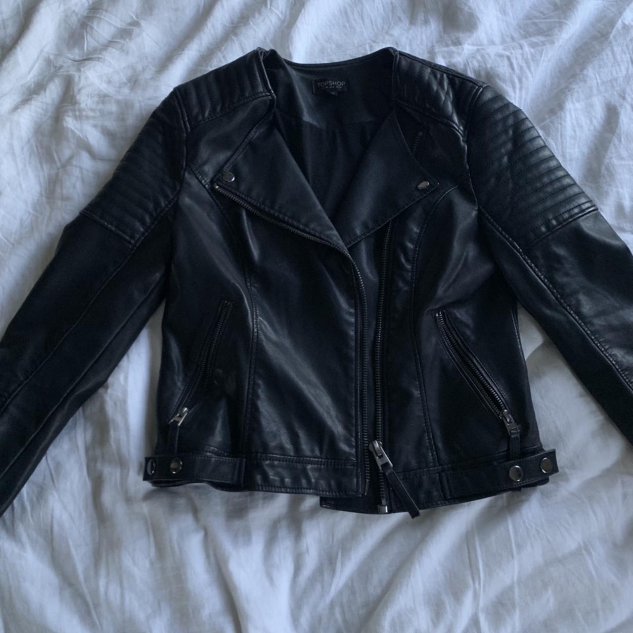 Topshop Faux Leather Biker Jacket - Shopping and Info