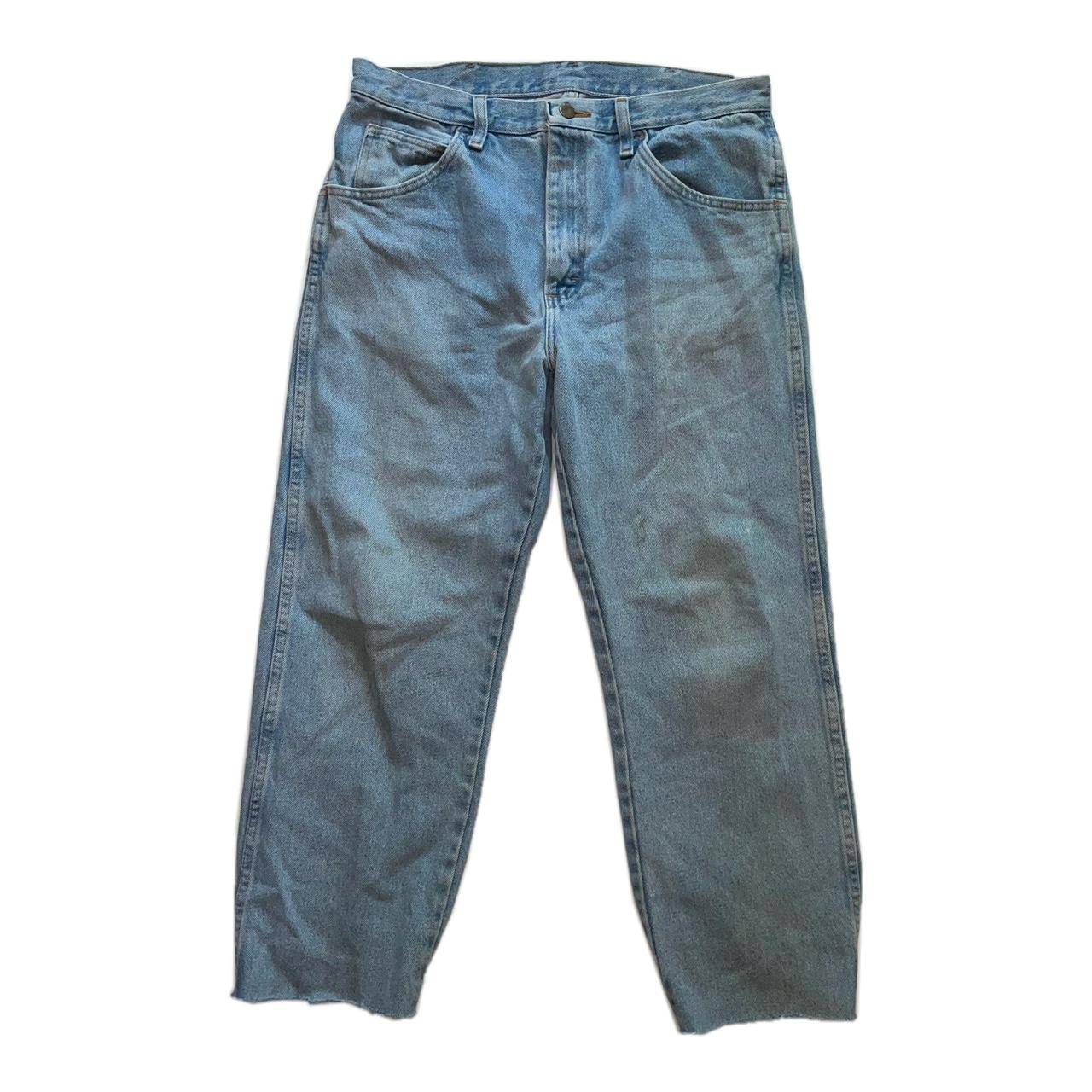 classic fit unbranded denim jeans. sized 33x30 fit... - Depop