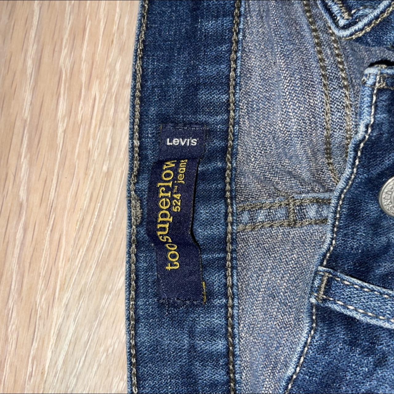 Too super low jeans LEVIS light wash and dark wash... - Depop