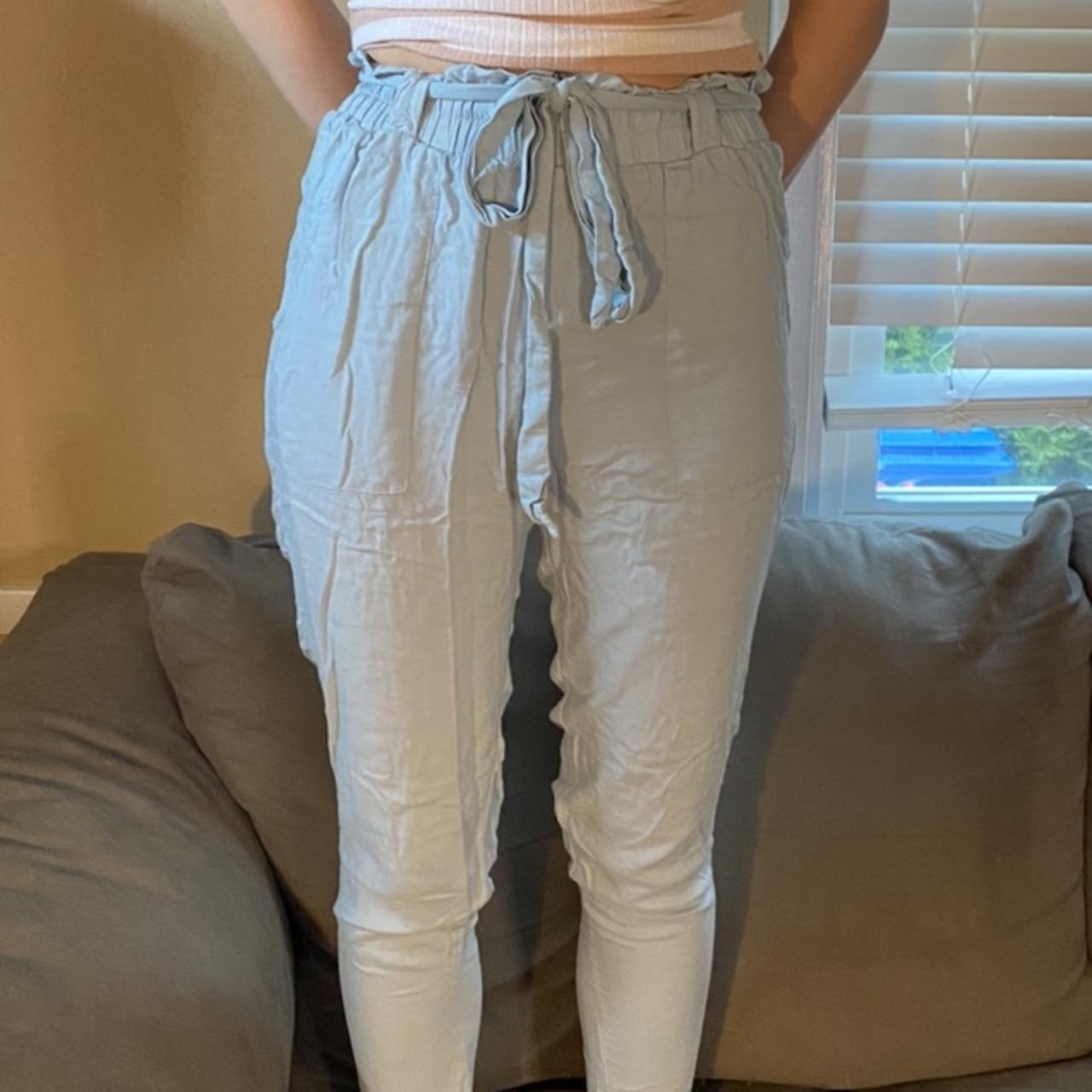 Very cute baby blue pants soft and lightweight... Depop