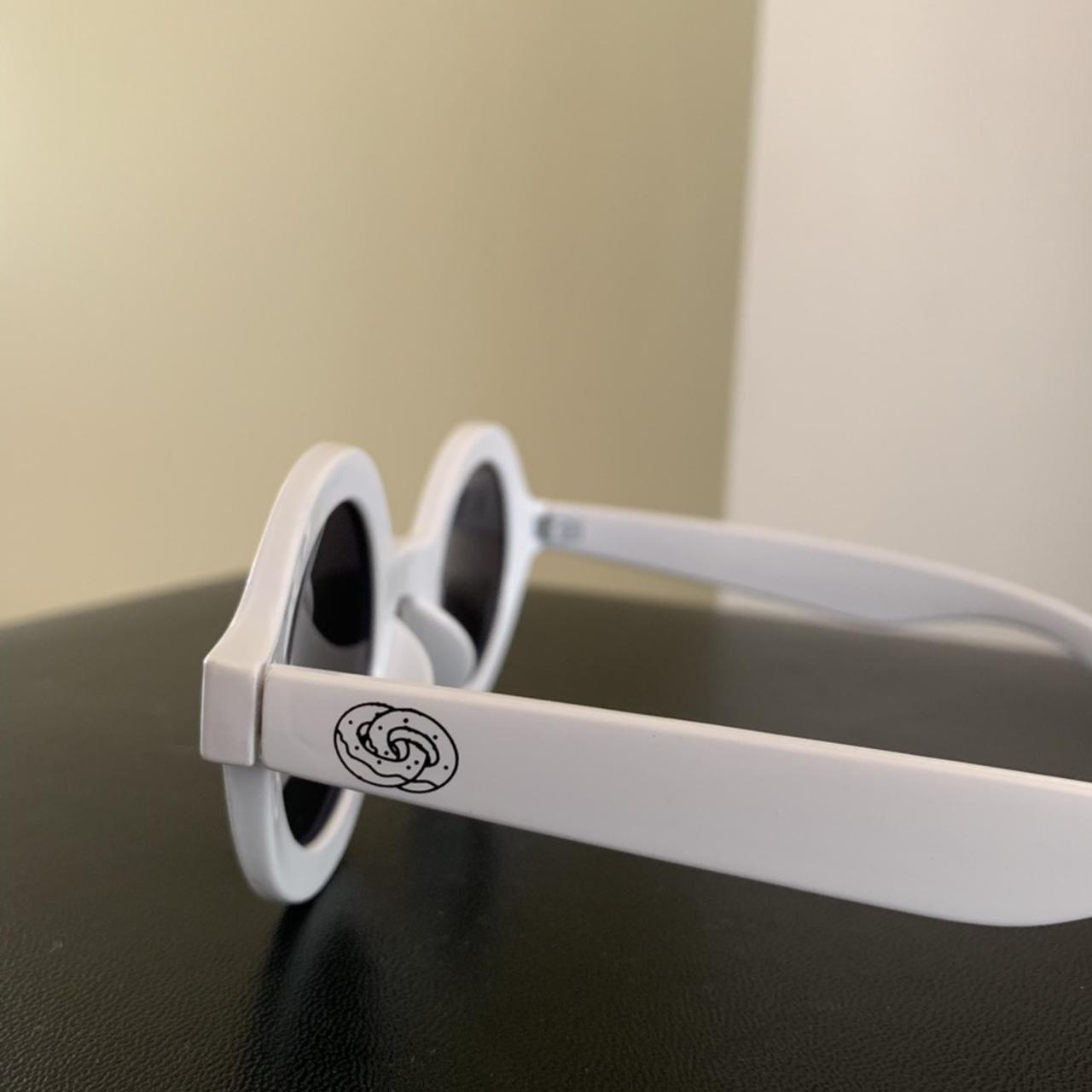 odd future white round sunglasses