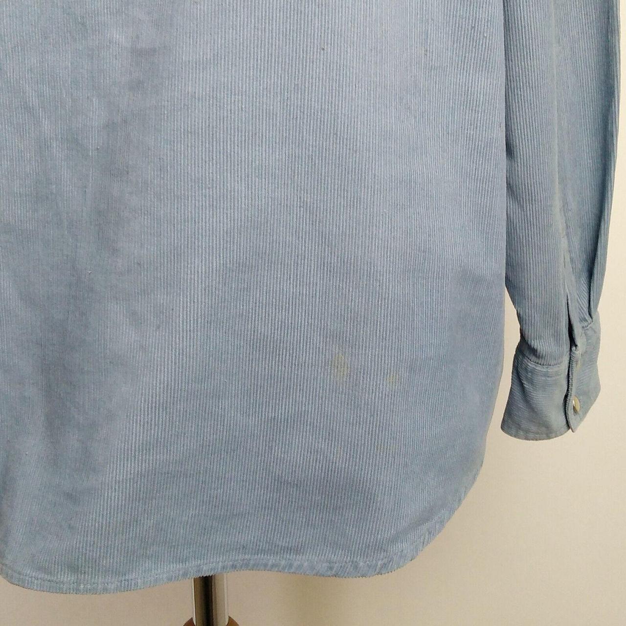 Vintage Winnie The Pooh blue corduroy western shirt... - Depop