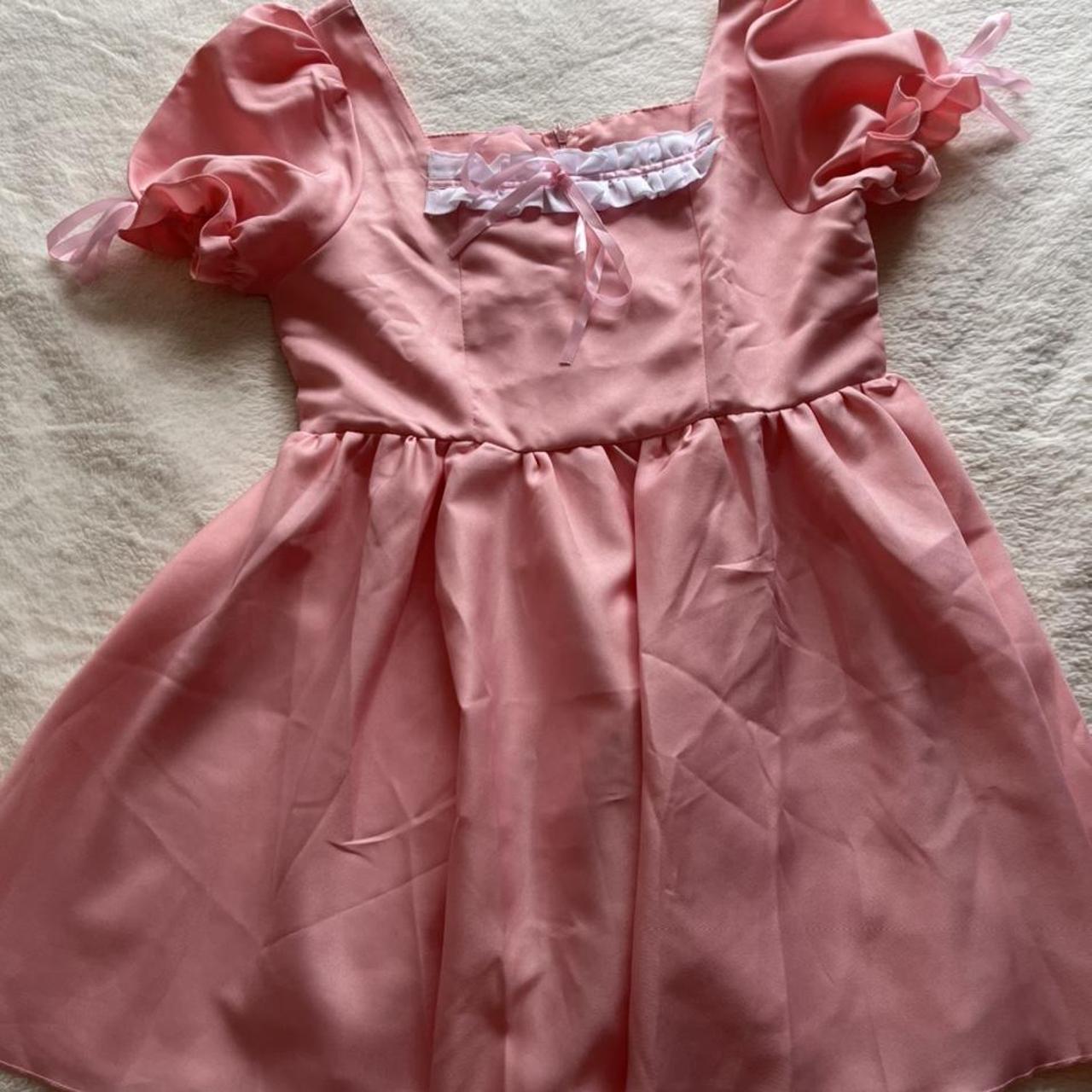 cute pink maid dress with accessories ♡´･ᴗ･`♡ i... - Depop