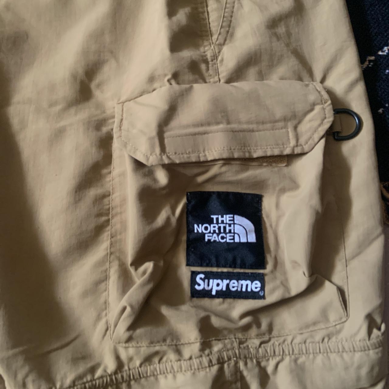 Khaki Supreme x The North Face zip-off utility... - Depop