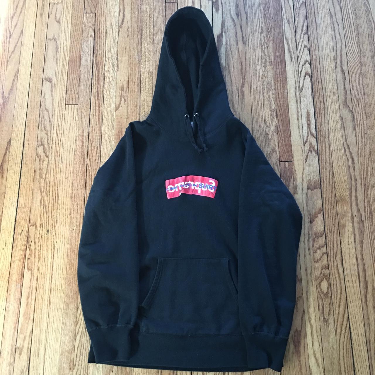 Supreme cdg hot sale hoodie