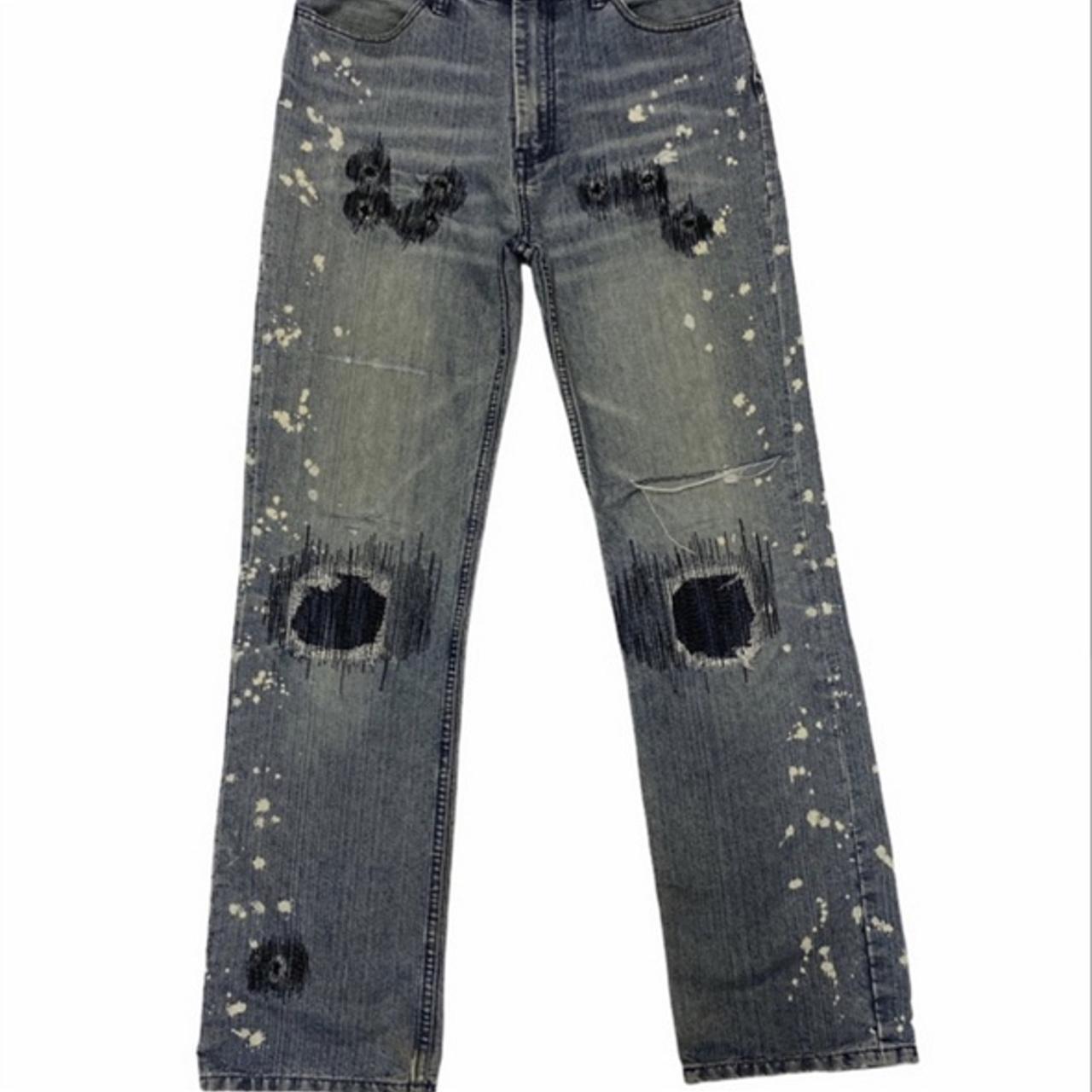 Sold sold sold sold🛑🛑🛑 Distressed Number nine jeans... - Depop