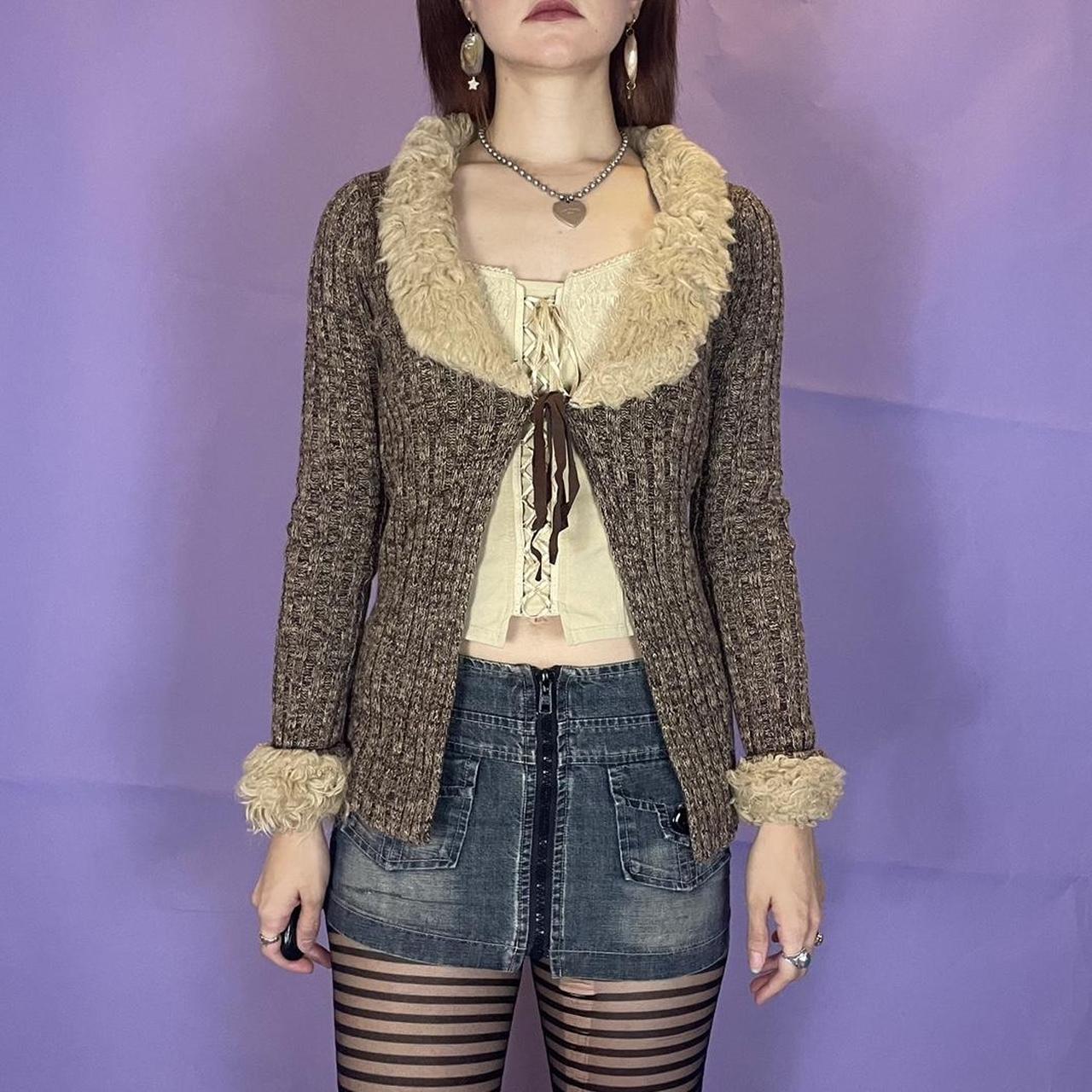 The Mocha cardigan ☕️ no marked brand or size as the... - Depop
