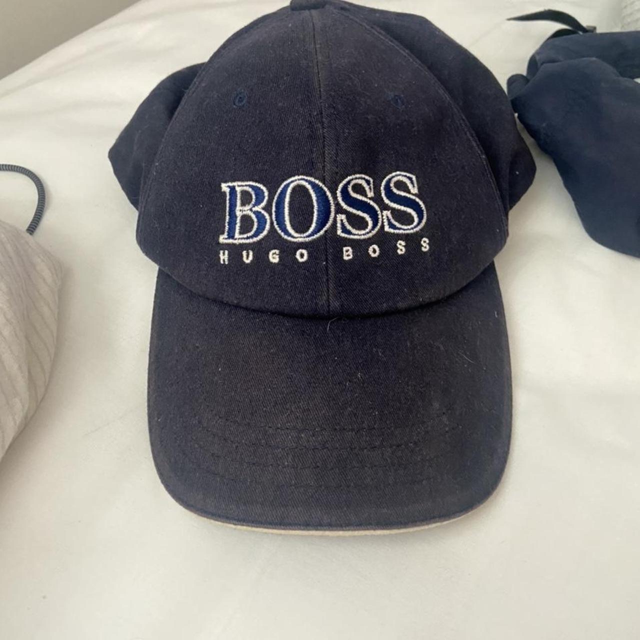 Hugo Boss cap, The North Face cap, Both navy,