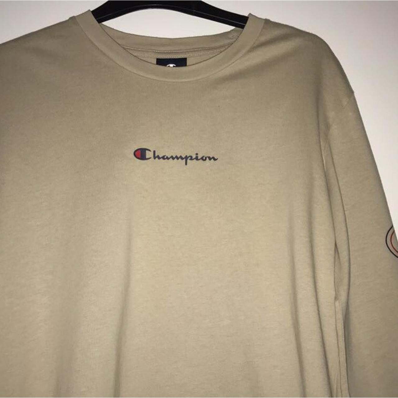 Champion Long Sleeve T-Shirt Beige Colour, Size - Main Image