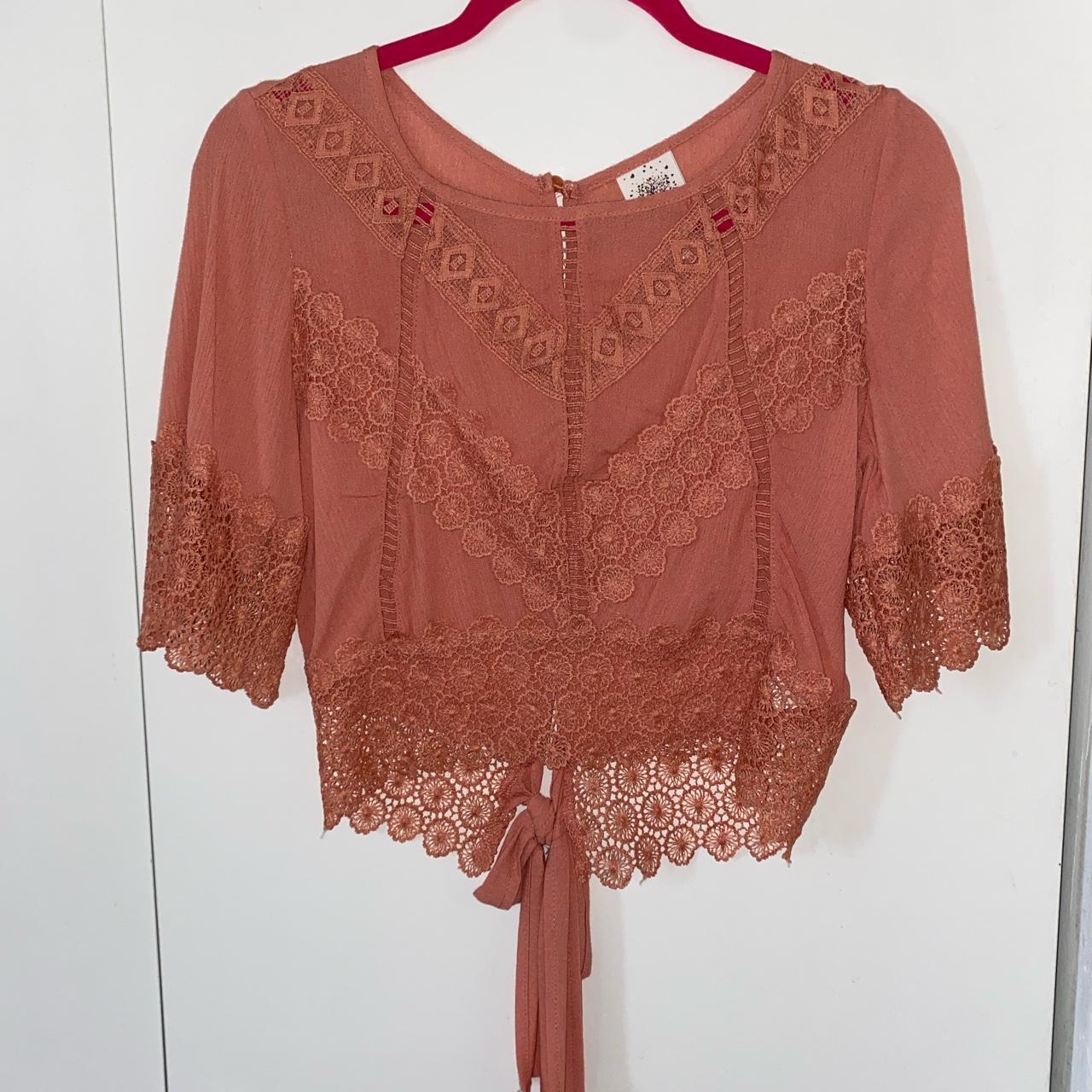 Burlington Women's Pink Blouse Depop