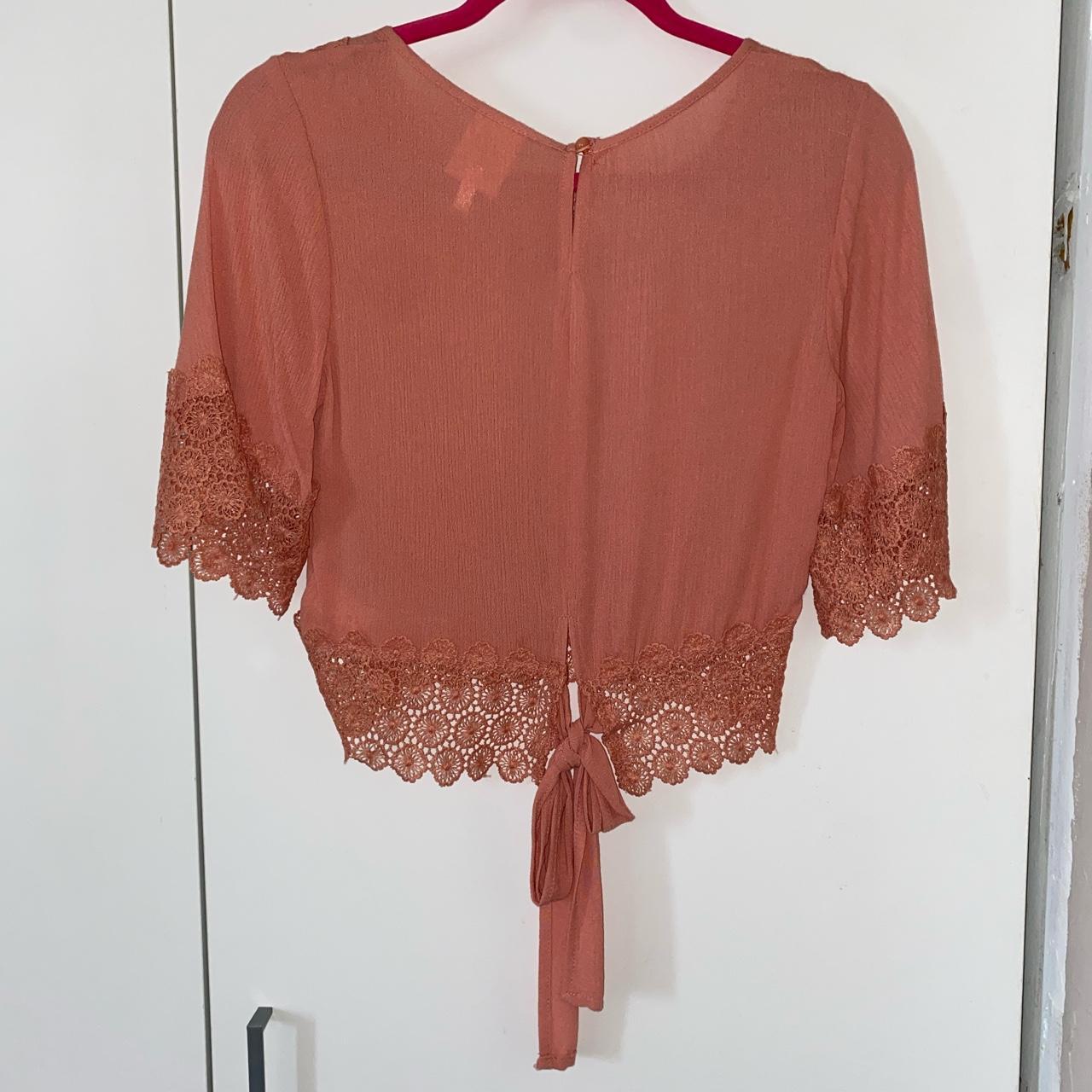 Burlington Women's Pink Blouse Depop