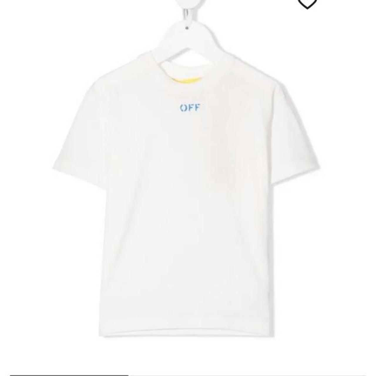 Off white top Girls age 10 but fits me and I’m a... Depop