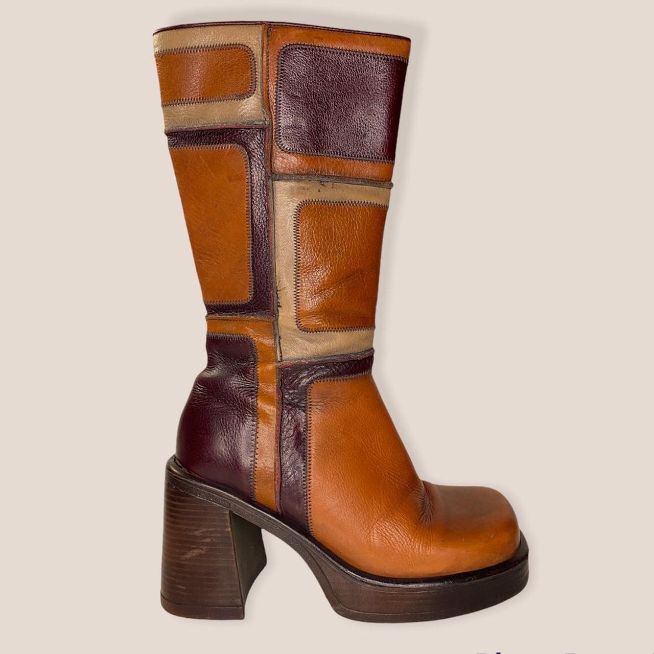 steve madden patchwork boots