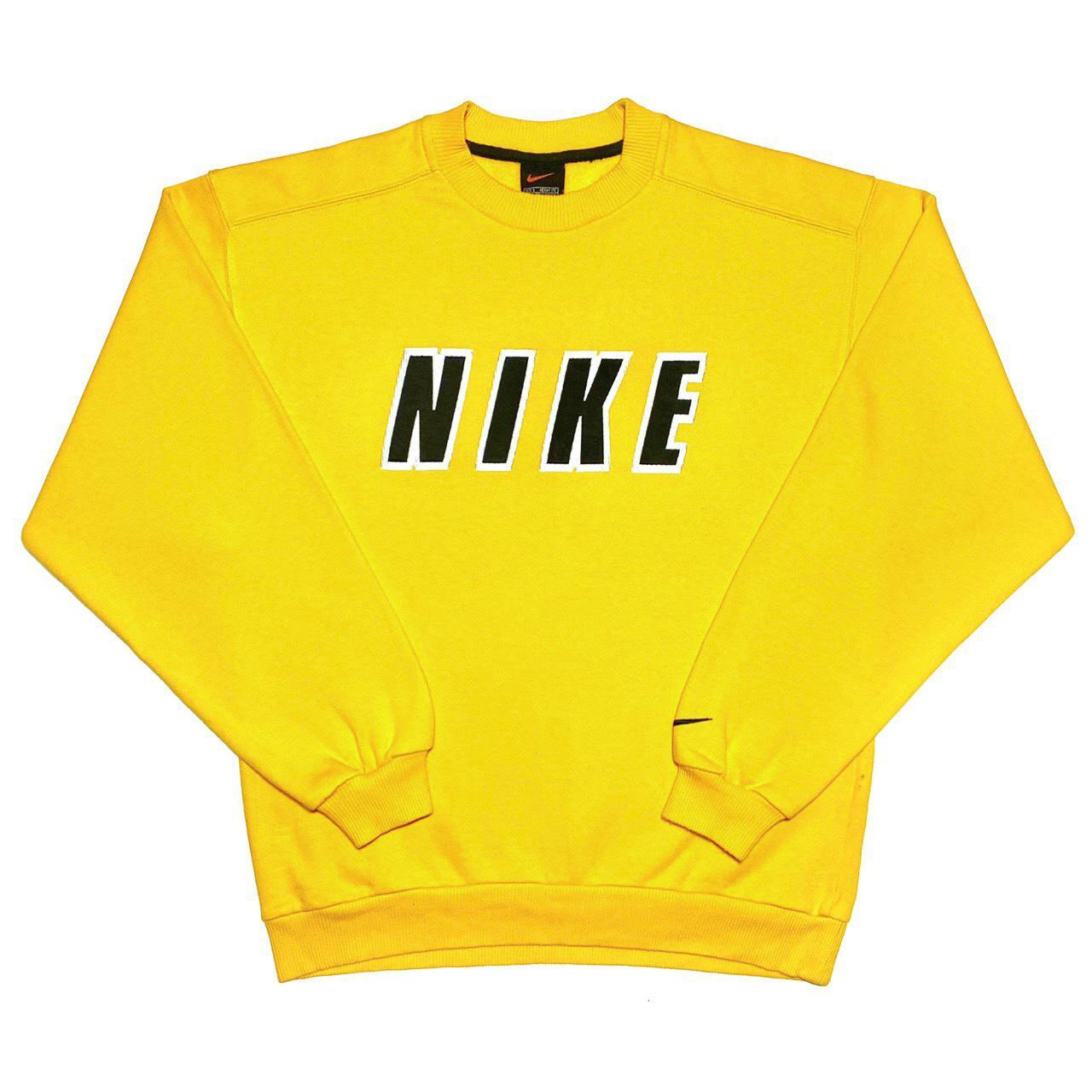 Vintage yellow clearance nike sweatshirt