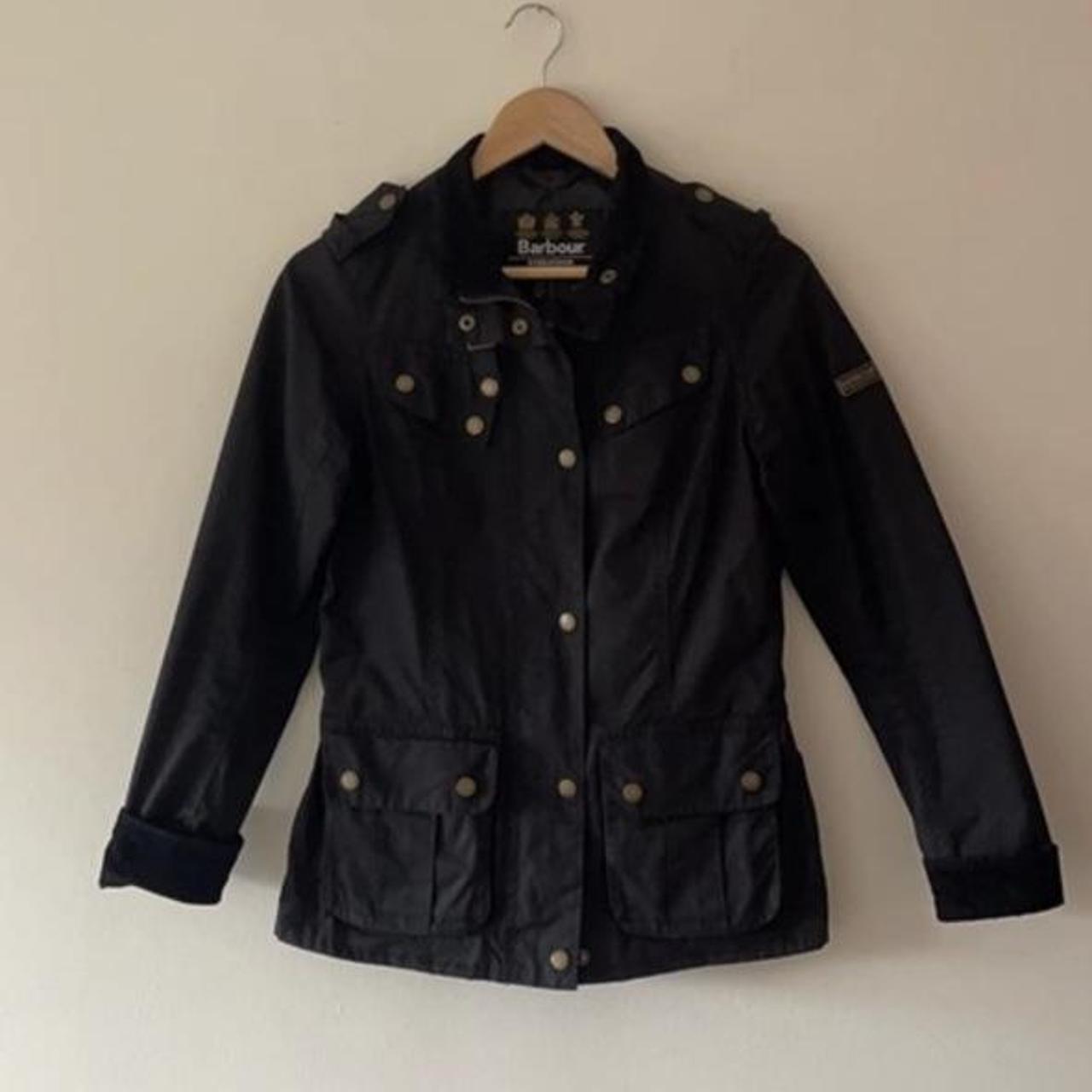 barbour international hairpin wax jacket