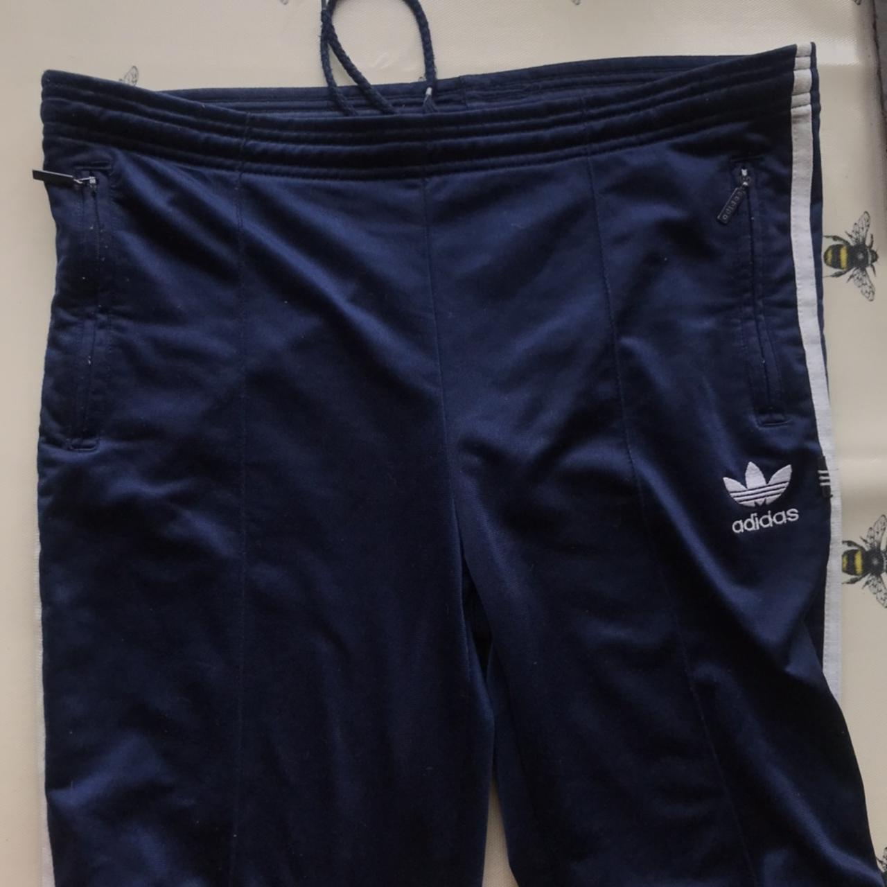 Super comfy Adidas navy blue trackies / leggings.... - Depop