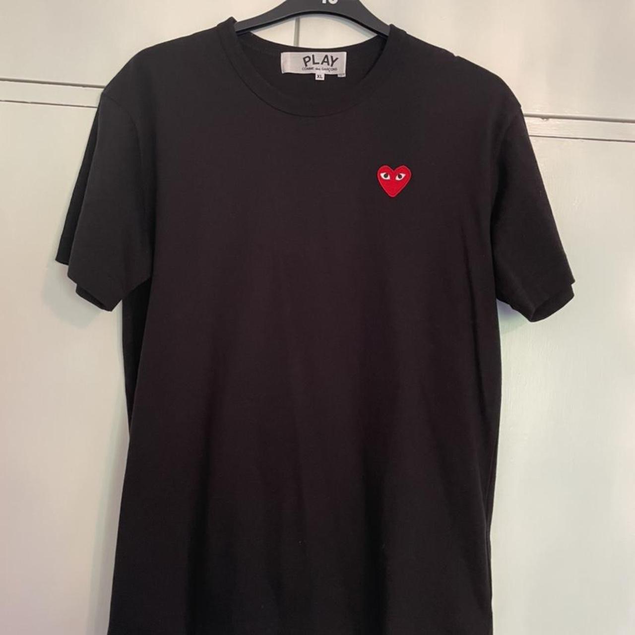 Comme des Garçons Men's Black T-shirt | Depop