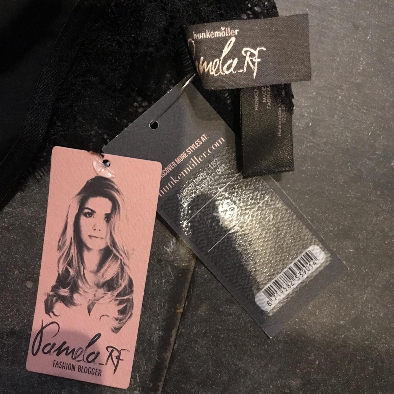 Hunkemoller black lace body suit size Xs Pamela-RF... - Depop