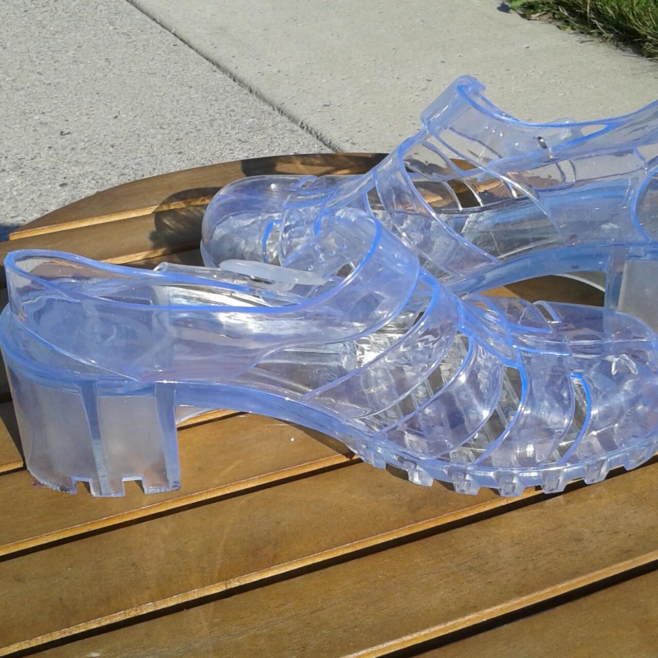 Clear plastic shoes deals for sale