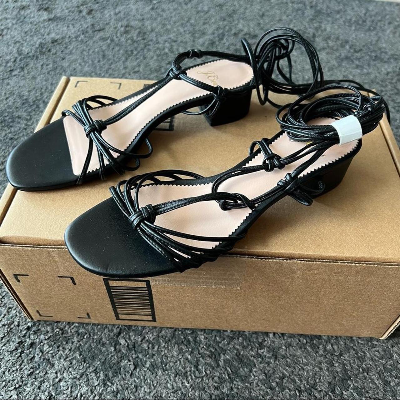 J.Crew Women's Black Sandals | Depop