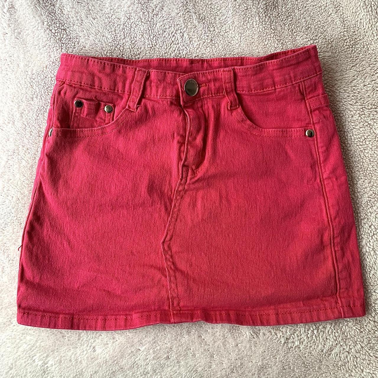 Hot pink playboy mini skirt 💗 Fits size small/ x... - Depop