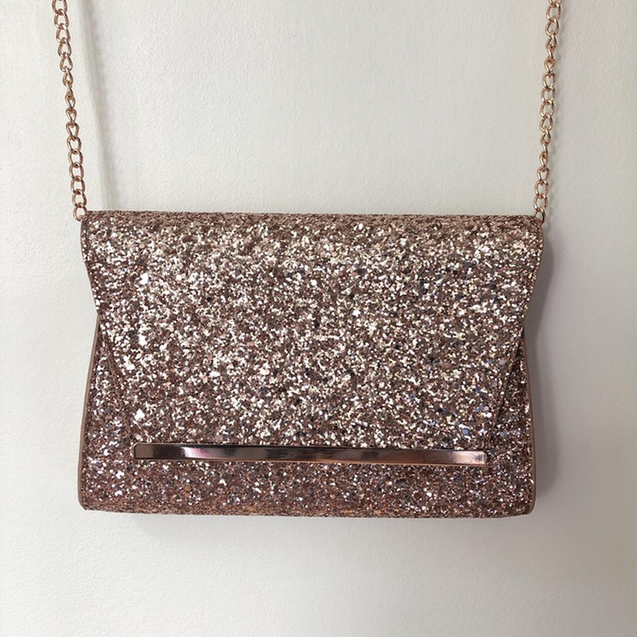 Rose gold prom clearance bag